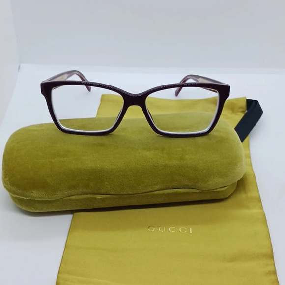 RX-ABLE WOMEN'S GUCCI EYEGLASS FRAMES GG03120 BURGUNDY - Picture 1 of 7